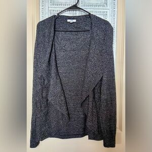 VGUC Croft & Barrow Sz-L Black/Gray Unique Sweater w/Attached Tank-Top Built In